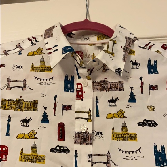 Boden | Classic Shirt London Print - Picture 4 of 7